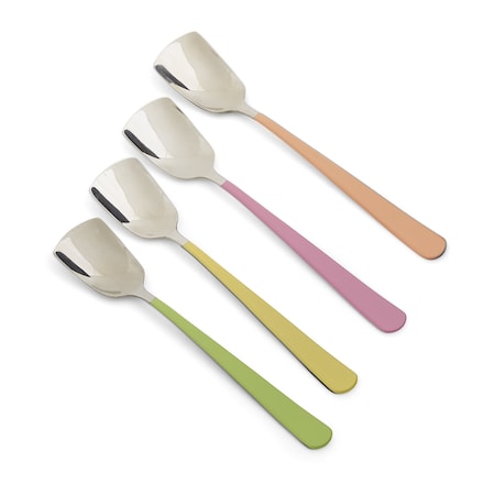 Ice Cream Spoons, Mixed Colors, 4PK